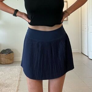 Classic Navy Pleated Women’s Skirt